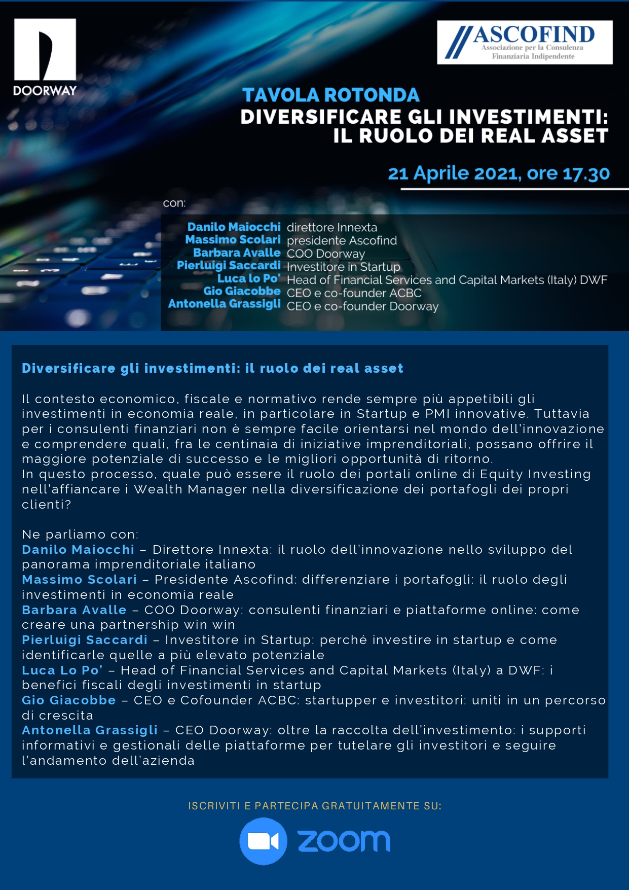 Tavola rotonda - Diversificare gli investimenti: il ruolo dei real asset